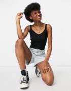 Monki Ofelia Knit Tank In Black