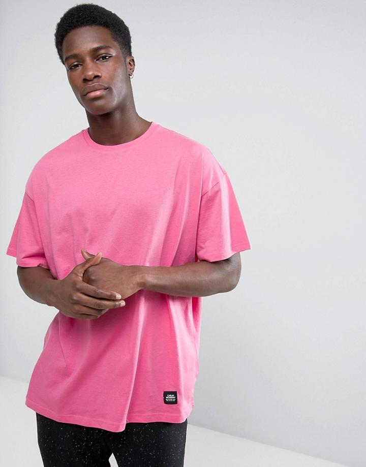 Cheap Monday Squad T-shirt Logo Print - Pink