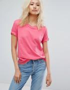 Noisy May Boyfriend T-shirt - Pink