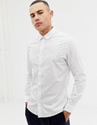 Only & Sons Shirt In Slim Fit With Fleck Print - White