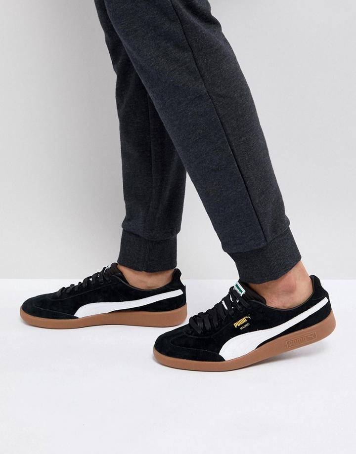 Puma Select Madrid Suede Sneakers In Black 36493001 - Black