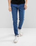 Weekday Friday Skinny Fit Jeans Peralta Blue - Blue