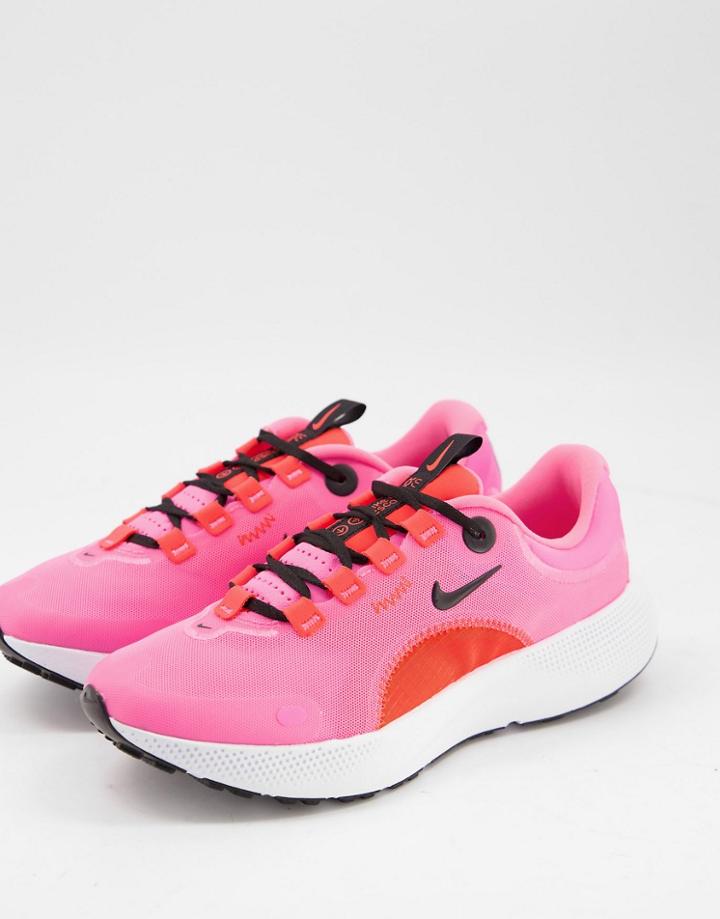 Nike Runninng Escape Run Sneakers In Pink-white