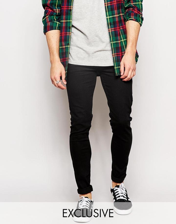 Reclaimed Vintage Super Skinny Jeans - Black