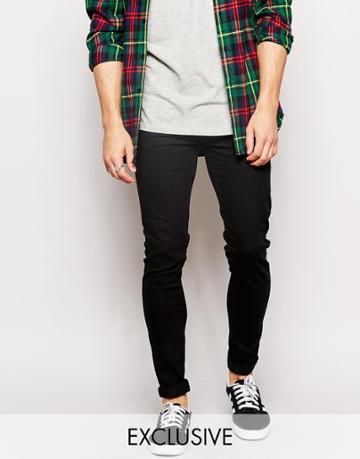 Reclaimed Vintage Super Skinny Jeans - Black