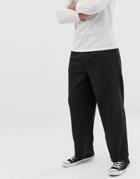Asos Design Wide Leg Smart Pants In Black