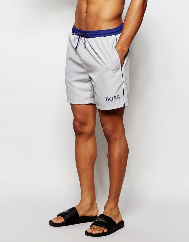 Boss By Hugo Boss Starfish Swim Shorts - Gray
