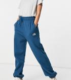 The North Face Oversized Essential Sweatpants In Navy Exclusive To Asos
