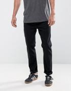 Asos Tapered Jeans In 12.5oz In Black - Black