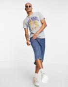 Nike Training Heavy Weights Graphic T-shirt In Gray Heather-grey