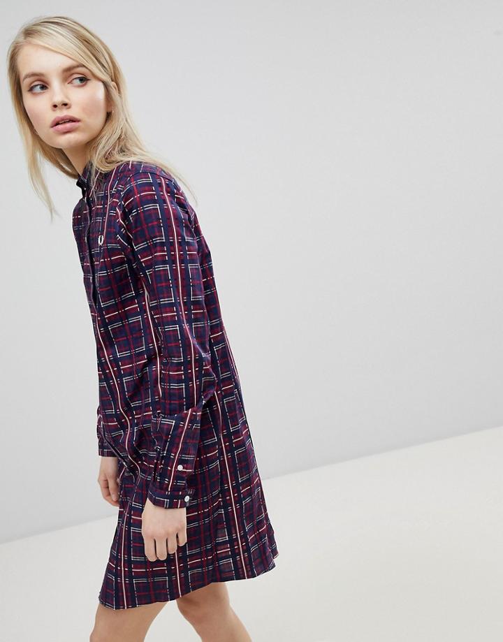 Fred Perry Plaid Check Shirt Dress - Multi