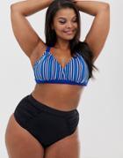 Junarose Stripe Bikini Top - Multi