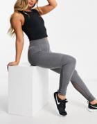 Asos 4505 Icon Legging With Bum Sculpt Seam Detail And Pocket-grey