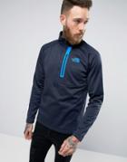 The North Face Canyonlands Sweat 1/2 Zip In Navy Marl - Navy