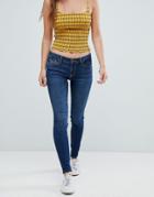 Hollister Low Waisted Super Skinny Jean - Blue