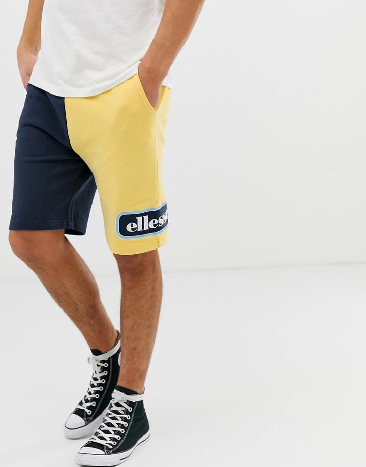 Ellesse Choppa Contrast Shorts In Navy - Navy