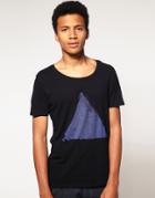 Asos T-shirt With Triangle Reverse Print - Black