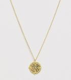 Kingsley Ryan Sterling Silver Gold Plated Medallion Pendant Necklace