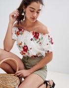 New Look Embroidered Boho Top - Multi