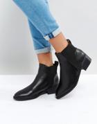 New Look Ribbed Flat Chelsea Boot - Black