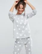 Asos Lounge Star Sweatshirt - Gray