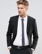 Selected Homme Suit Jacket With Stretch In Slim Fit - Black