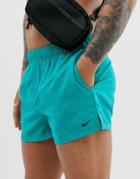 Nike Swim Super Short Swim Shorts In Teal-blue