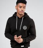 Hype Hoodie With Crest Logo - Black