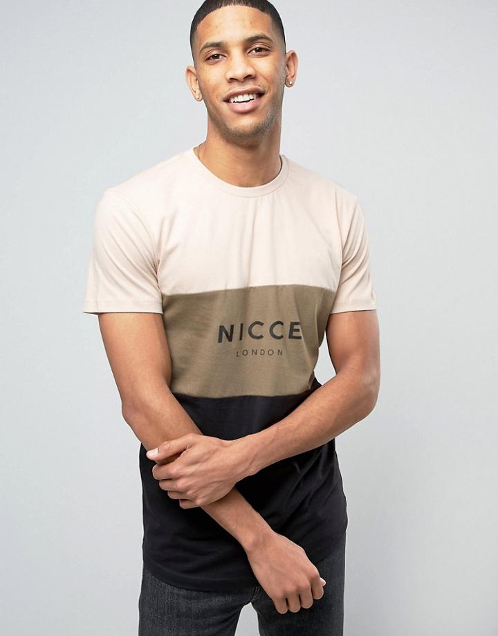 Nicce London Block T-shirt - Stone