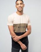 Nicce London Block T-shirt - Stone