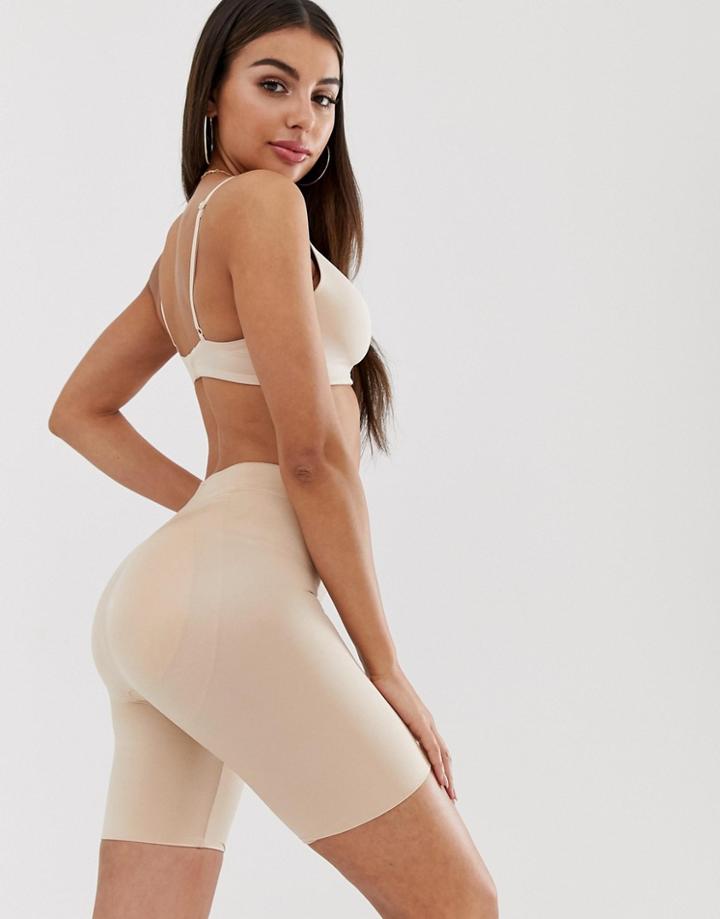 Spanx Suit Your Fancy Butt Enhancer Shaping Shorts In Natural Glam-beige