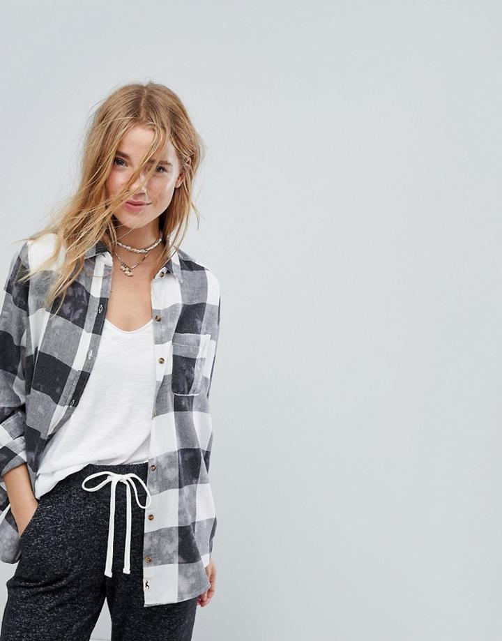 Hollister Boyfriend Check Shirt - Multi