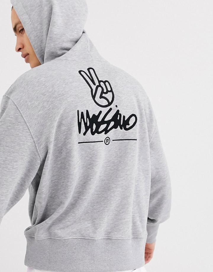 Mossimo Relaxed Hoodie In Gray
