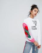 Ziztar Believe There Must Be Something Sweatshirt - White