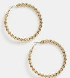 River Island Textured Hoop Earrings In Gold - Gold