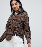 Mango Check Print Shirt-multi