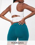 Asos 4505 Hourglass Icon Booty Short In Cotton Touch-green