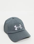 Under Armour Blitzing Adjustable Back Cap In Gray-grey