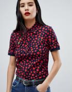 Fred Perry X Bella Freud Star Print Polo Shirt - Red