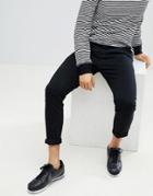 Next Skinny Fit Chinos In Black - Black