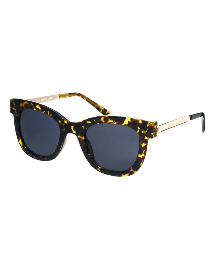 Asos Metal Arms Retro Sunglasses