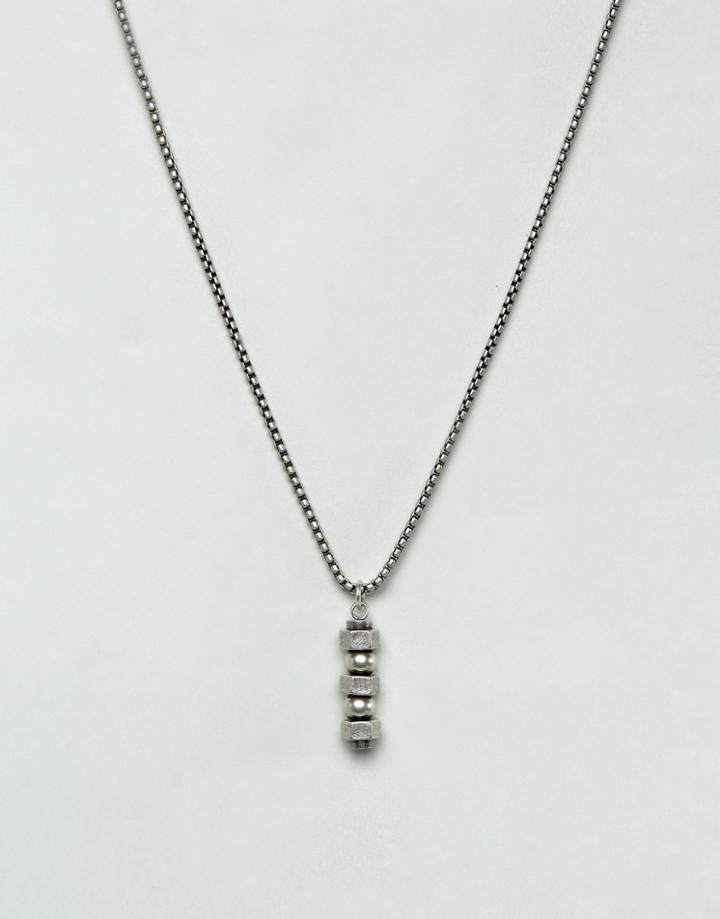 Steve Madden Box Chain Necklace - Silver