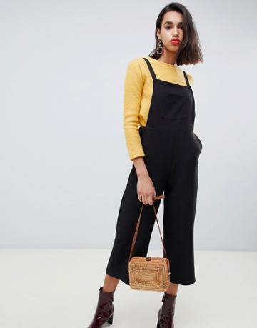 Side Party Lila Relaxed Overalls - Black