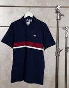Adidas Originals Premium Samstag Polo In Navy