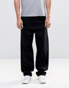 Asos Oversized Jeans In Black Rinse - Black