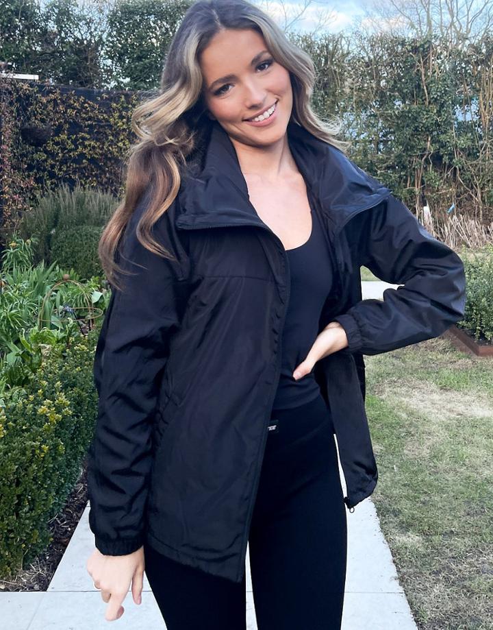 Na-kd Drawstring Windbreaker In Black