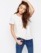 Asos Tipped T-shirt - Cream