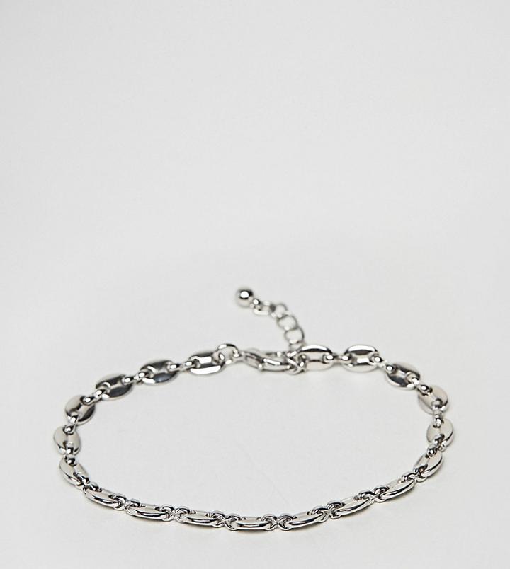 Reclaimed Vintage Inspired Chain Bracelet In Silver Exclusive To Asos - Silver