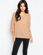 Vero Moda 3/4 Sleeve Tunic Top - Mahogany Rose