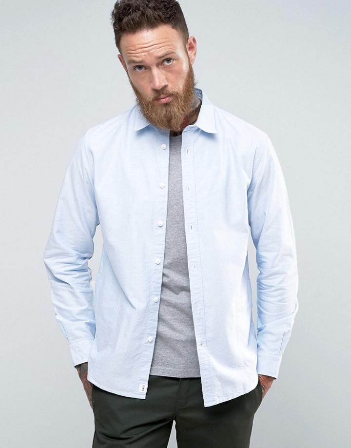 Edwin Cadet Blue Oxford Shirt - Blue